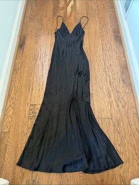 Bec and Bridge Black Maxi Slip Dress, Sz 4